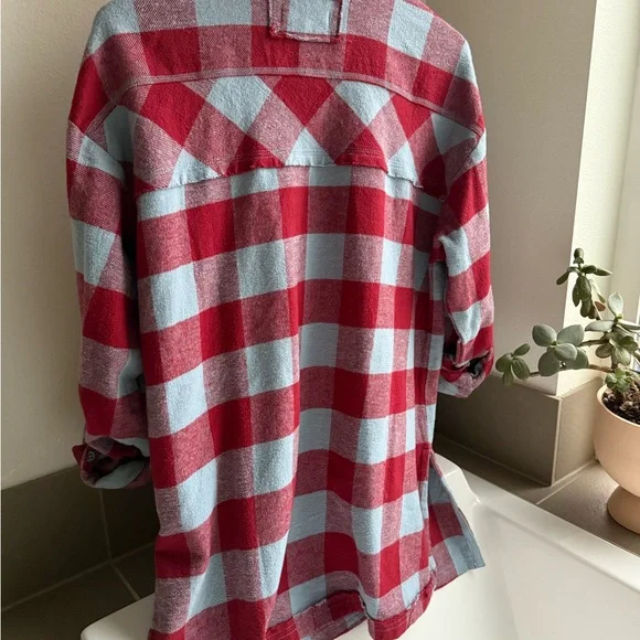 We The Free So Long Summer Plaid Top in Chambray Combo - Picture 4 of 6